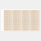 Neutrale kaars zonder tappen met Logo Labels (Vel)