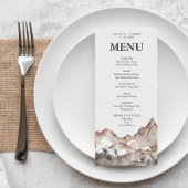 Neutrale Kaart in het menu Menu Tone Mountain