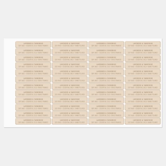 Neutrale kandelen voor zeegelmerken die geen hout  labels (Vel)