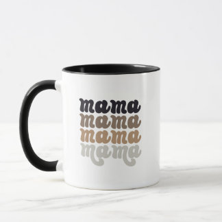 Neutrale Keramische Mama Mok - Moederdag Gift