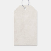 Neutrale kerstcadeaubijlage met ornament cadeaulabel (Achterkant)