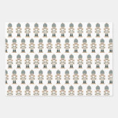 Neutrale kerstelf van de kerstman inpakpapier vel (Voorkant 2)