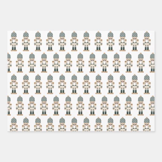 Neutrale kerstelf van de kerstman inpakpapier vel (Voorkant 2)