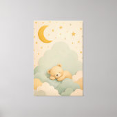 Neutrale kinderkamer muurkunst | Teddibeer print (Voorkant)
