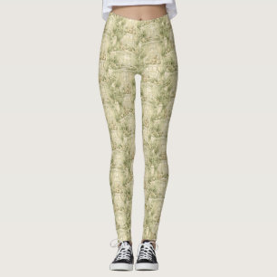 Neutrale kinderkamer teddybeer kamer beige patroon leggings