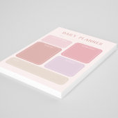 Neutrale kleur dagelijkse planner notitieblok