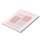 Neutrale kleur dagelijkse planner notitieblok (Linkerzijde)