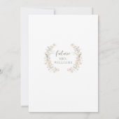 Neutrale kleur Wildflower Wreath Vrijgezellenfeest Kaart (Achterkant)