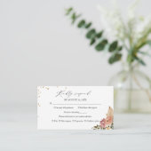 Neutrale Kleuren Boho Bloemen Bruiloft RSVP Kaart (Staand voorkant)