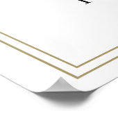 Neutrale kleuren Boho Bloemen Bruiloft Welkom Poster (Hoek)