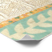 Neutrale kleuren Brown Owl Lace & Bunting Poster A (Hoek)