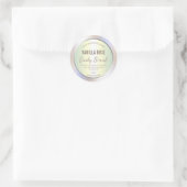 Neutrale kleuren Holographic Product Label (Tas)