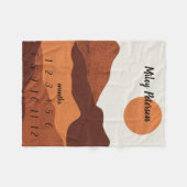 Neutrale kleuren Maandelijkse Milestone Baby Blank Fleece Deken (Voorkant (Horizontaal))