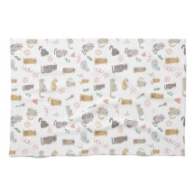 Neutrale kleurenillustratie witte katten