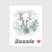 Neutrale klontflens eerste geboorte sticker (Vel)