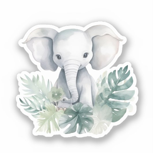 Neutrale klontflens eerste geboorte sticker (Voorkant)