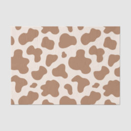 Neutrale koeienprint western cowboy beige bruin tissuepapier