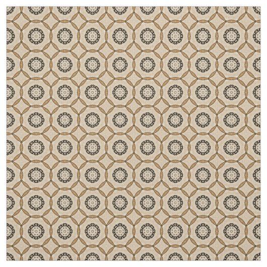 Neutrale koppeling cirkelpatroon stof (Swatch)