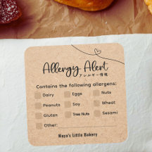 Neutrale Kraft allergie alert Allergeen waarschuwi
