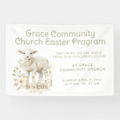 neutrale lamp | uitnodiging voor het paasprogramma spandoek (Horizontaal)