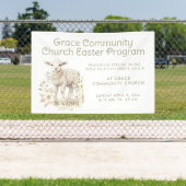 neutrale lamp | uitnodiging voor het paasprogramma spandoek (Insitu)