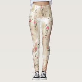 Neutrale leggings Elegant Botanische  in het najaa