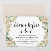 Neutrale lente-bruiloft repetitie binnenste uitnod kaart (Voorkant / Achterkant)