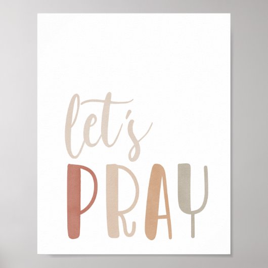 Neutrale Let's Play Print, AFDRUKBARE Muurkunst, N Poster (Voorkant)