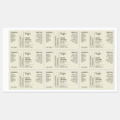 Neutrale Logo 1OZ druppelfles Waterdichte Label (Vel)