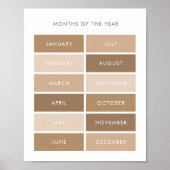 Neutrale maanden van het Poster van het Klasslokaa (Voorkant)