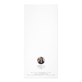 Neutrale makelaar Rack Card Reclamekaart (Achterkant)