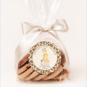 Neutrale mamma en Baby Klassic Round Sticke Ronde Sticker