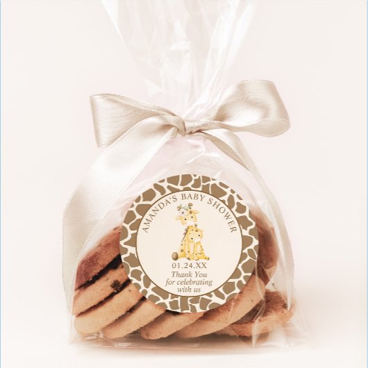 Neutrale mamma en Baby Klassic Round Sticke Ronde Sticker