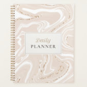 Neutrale minimalistisch dagplan planner (Voorkant)