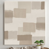 Neutrale minimalistische Abstracte textuur muurkun Perfect Poster