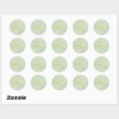 Neutrale Minimalistische Bedankt Sticker (Vel)