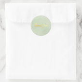 Neutrale Minimalistische Bedankt Sticker (Tas)