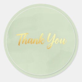 Neutrale Minimalistische Bedankt Sticker