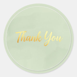 Neutrale Minimalistische Bedankt Sticker