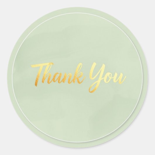 Neutrale Minimalistische Bedankt Sticker (Voorkant)