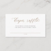 Neutrale minimalistische Boho Baby Brunch Luierloo Informatiekaartje (Voorkant)