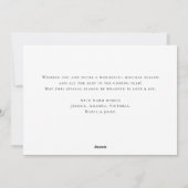 Neutrale minimalistische Boho Kerst Compositie Hol Feestdagenkaart (Achterkant)