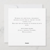 Neutrale minimalistische Boho kerstcompositie Feestdagenkaart (Achterkant)