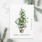 Neutrale minimalistische Boho kerstcompositie Feestdagenkaart