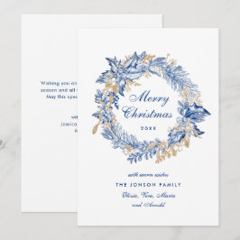 Neutrale minimalistische Boho kerstcompositie Feestdagenkaart