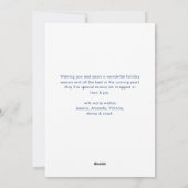 Neutrale minimalistische Boho kerstcompositie Feestdagenkaart (Achterkant)