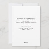 Neutrale minimalistische Boho kerstcompositie Feestdagenkaart (Achterkant)