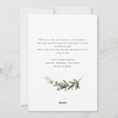 Neutrale minimalistische Boho kerstcompositie Feestdagenkaart (Achterkant)