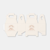 Neutrale Minimalistische Boho Zonnebabyfeestje Bedankdoosjes (Uitgevouwen)