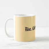 Neutrale minimalistische "opkomst, koffie en herha koffiemok (Links)